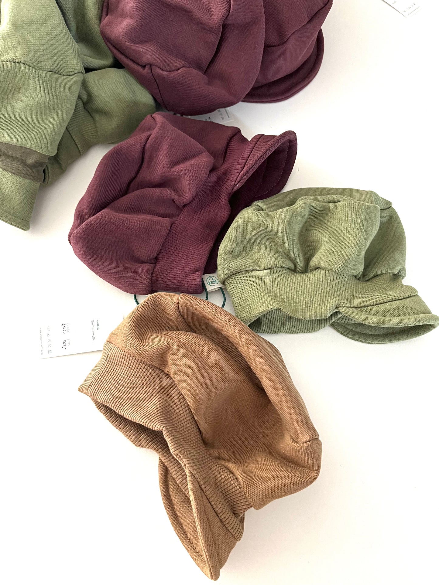 Michelmütze aus Sweat, 3 Farben