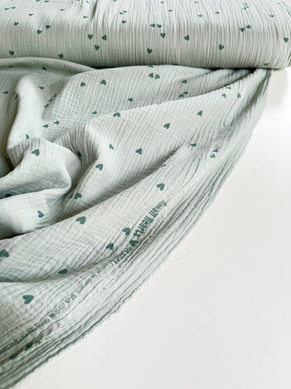 Musseline, Double Gauze Streifen&Herzen
