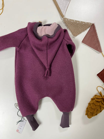 Overall "Waldmaus" , Wollwalk Beere