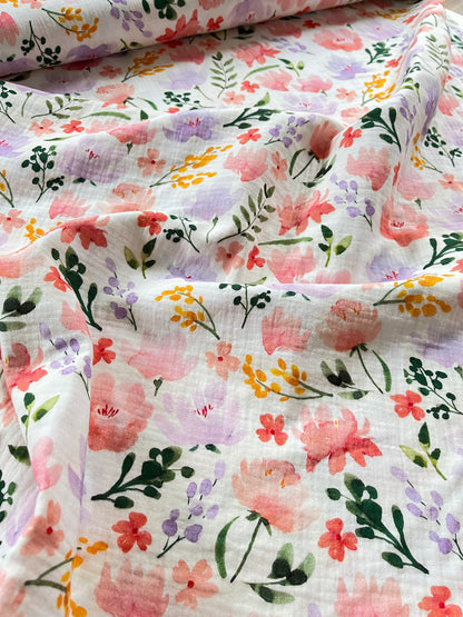 Musseline, Double Gauze Blumen