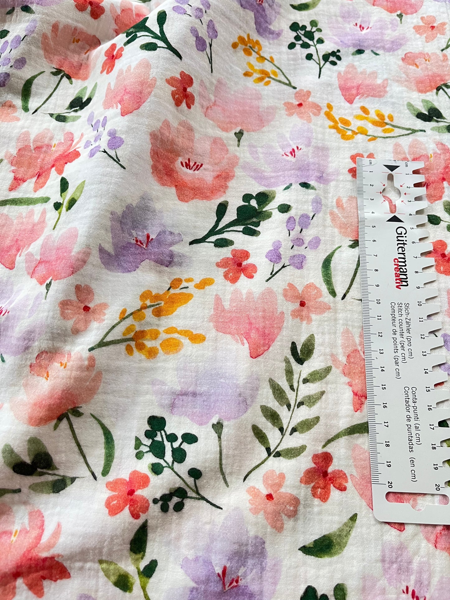 Musseline, Double Gauze Blumen