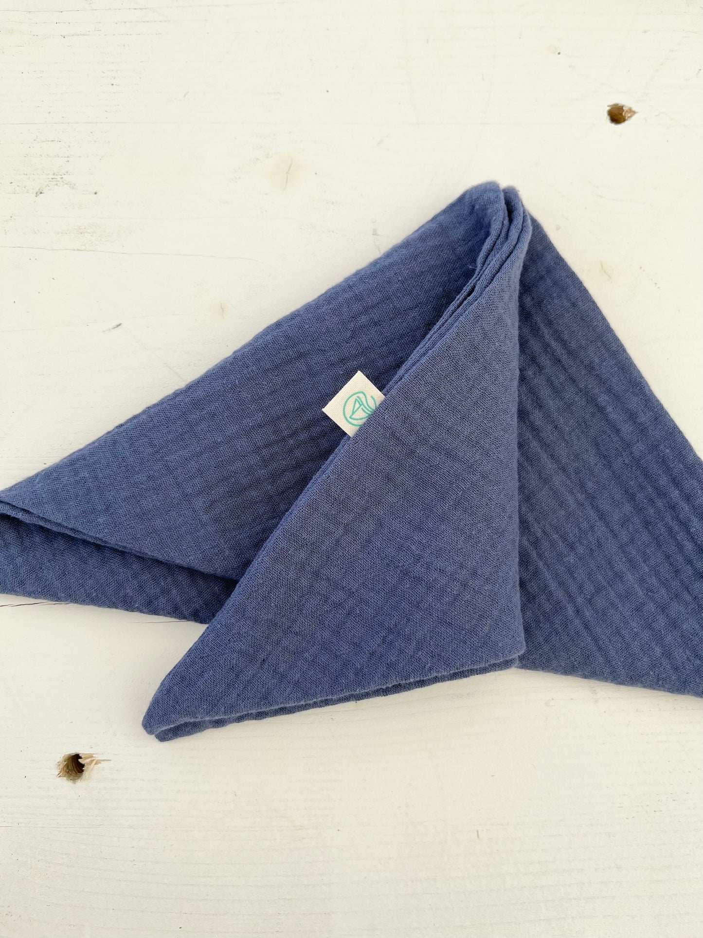 Musseline Dreieckstuch uni & Blumen