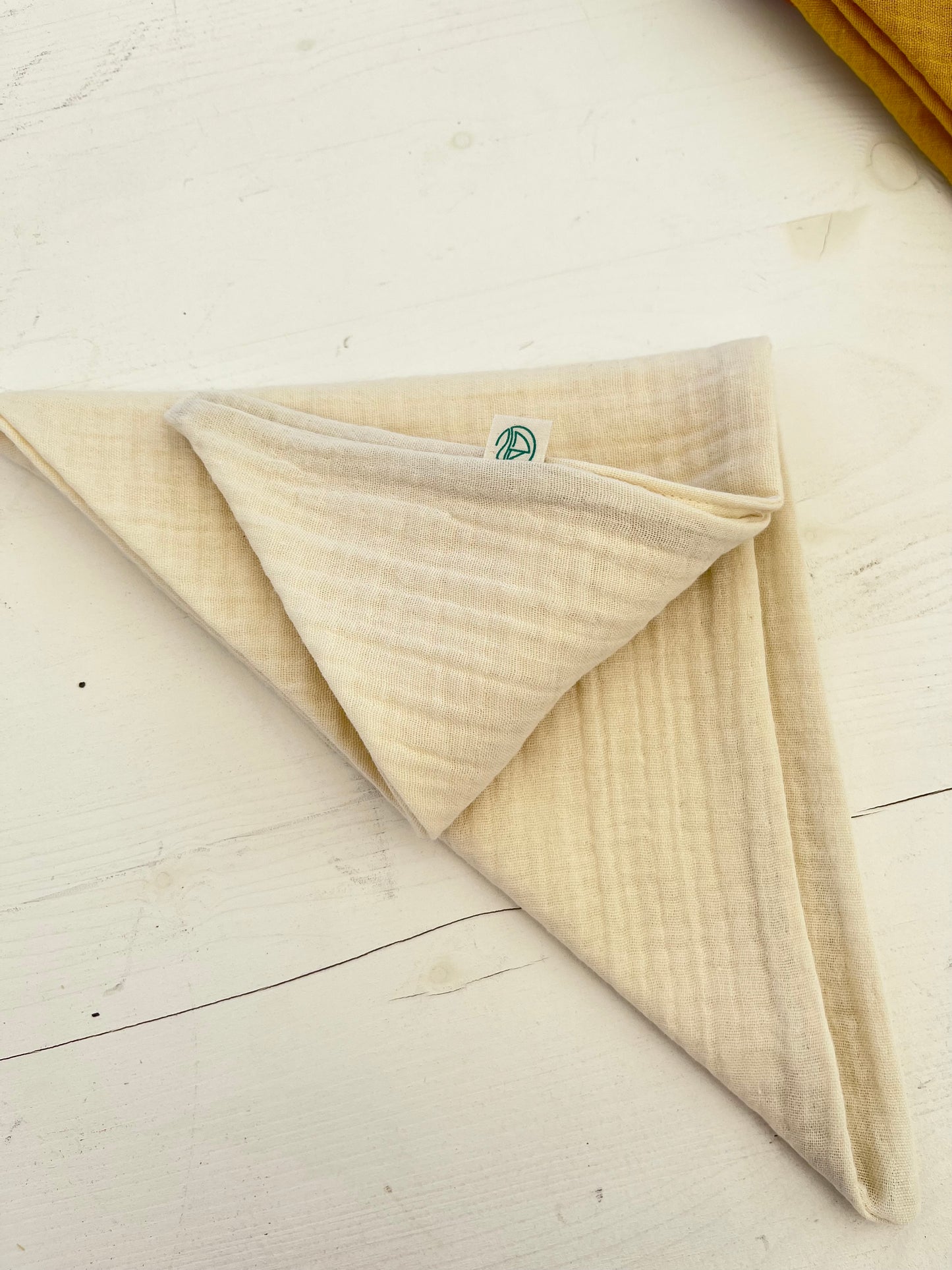 Musseline Dreieckstuch uni & Blumen