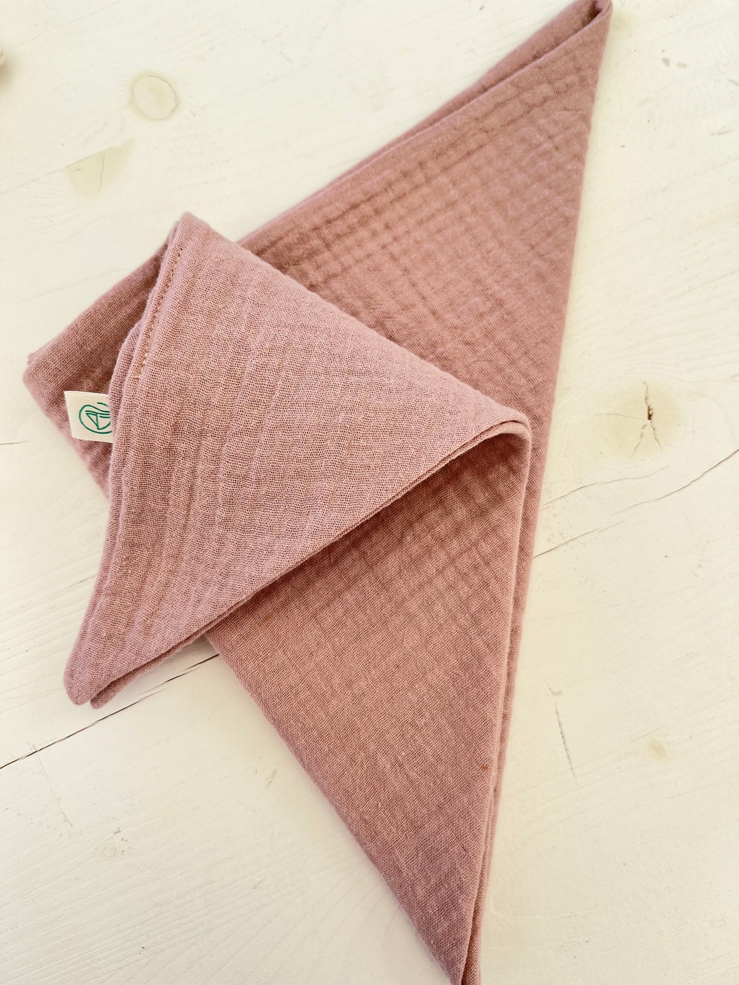 Musseline Dreieckstuch uni & Blumen