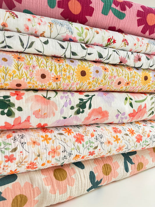 Musseline, Double Gauze Blumen